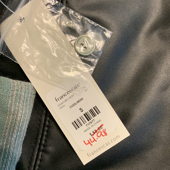 Blue Rain Cross Front Dress-Size Small - Picture 3 of 3